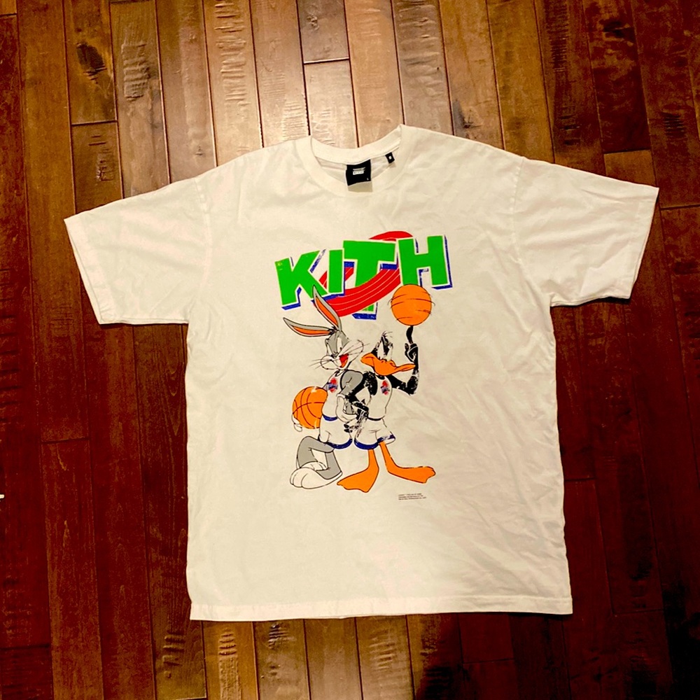 Kith x Looney toons limited edition white spacejam tee vintage look